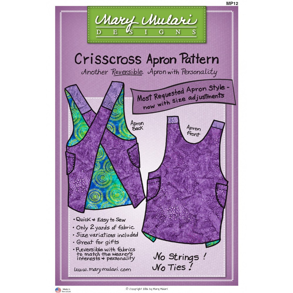 Crisscross Apron Pattern, Mary Mulari Designs image # 40000