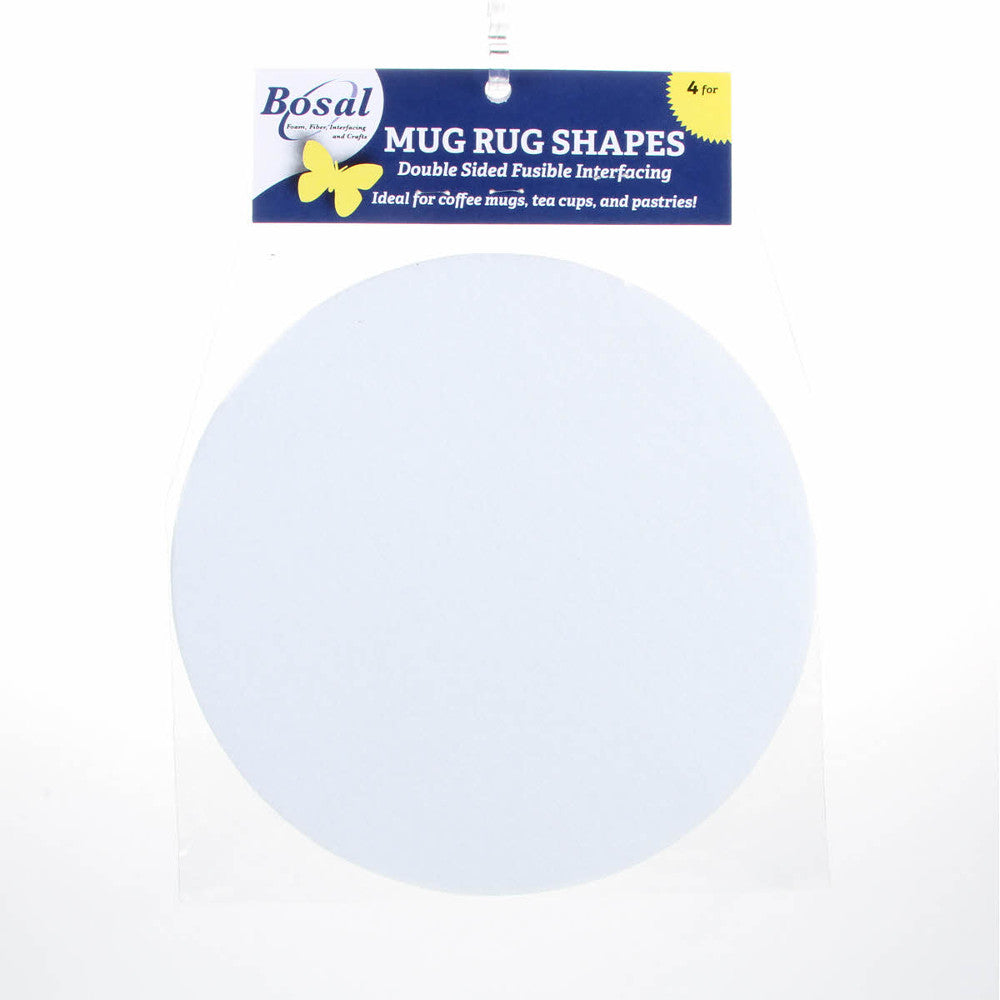 Bosal  8" Craf-Tex Circle Mug Rug - 4pk image # 43776