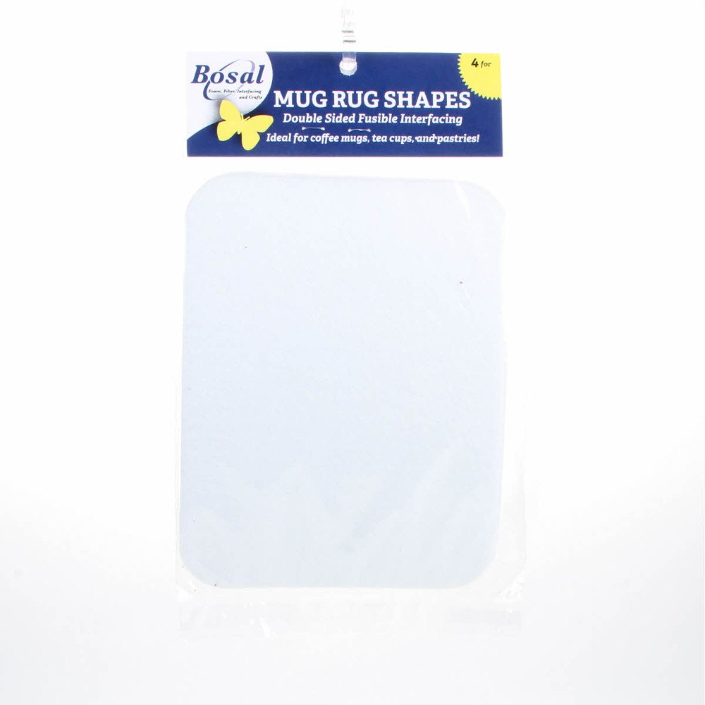 Bosal Craf-Tex Rectangle Mug Rug - 4pk image # 43787