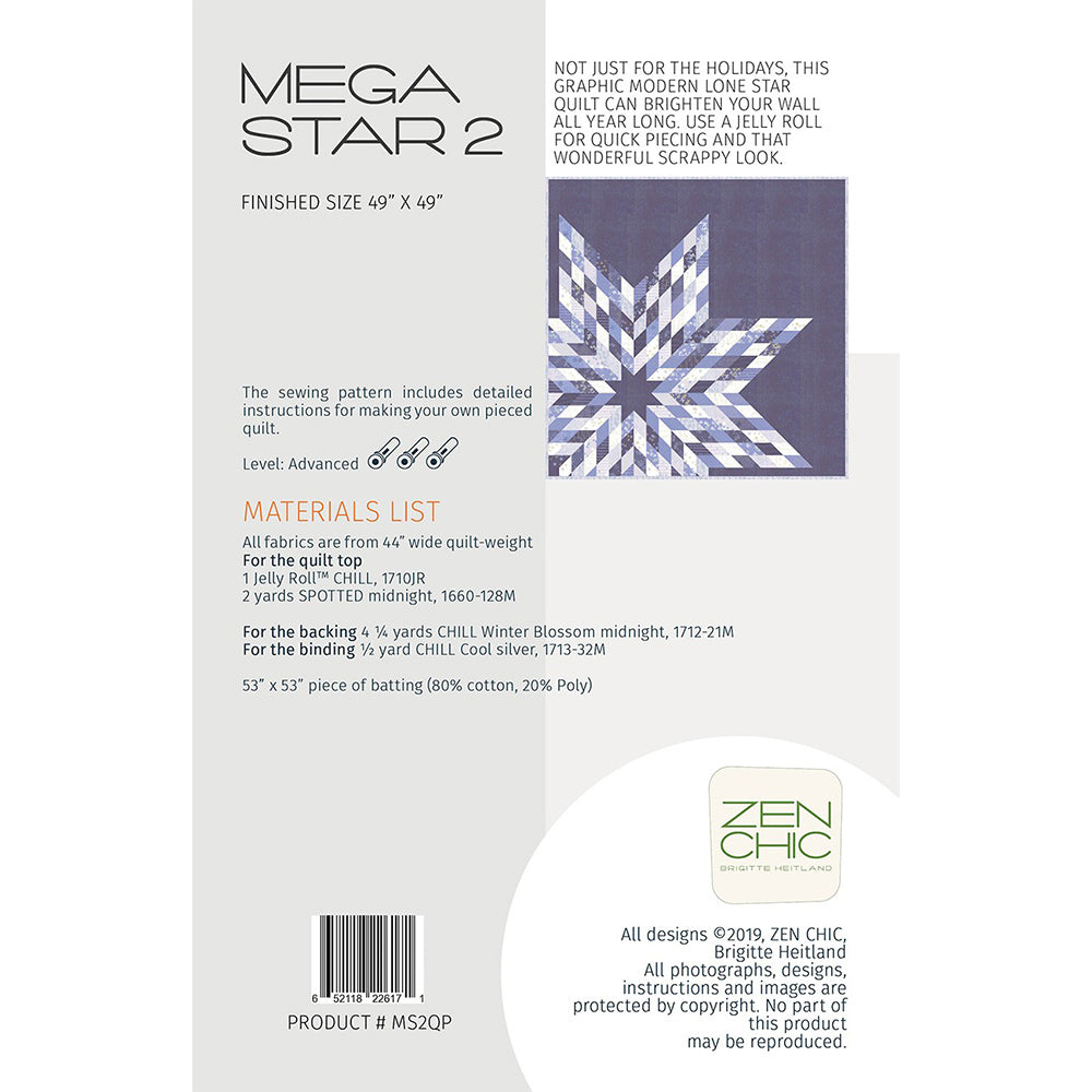Mega Star II Quilt Pattern image # 66769