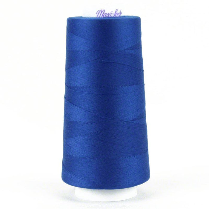 Maxi-Lock Stretch - Textured Nylon Serger Thread - 2,000yds, Blue - 32059