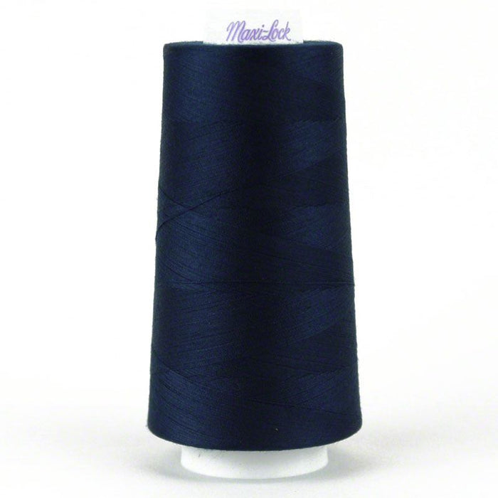 Maxi-Lock Stretch - Textured Nylon Serger Thread - 2,000yds, Navy Blue - 32456