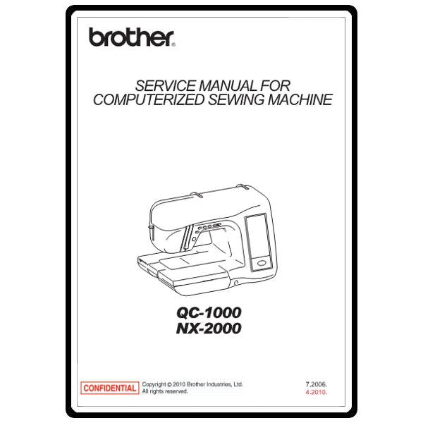 Service Manual, Brother NX2000 image # 22145