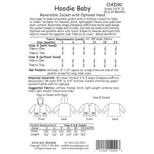 Hoodie Baby Pattern - 3-24 Months image # 55363