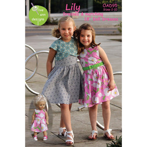 Lily Dress Pattern with Matching Doll Dress image # 55359