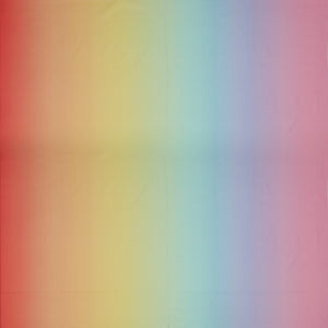Pastel Rainbow Ombre fabric with soft gradients of coral pink, peach, yellow, mint green, aqua blue, lavender, and blush pink.