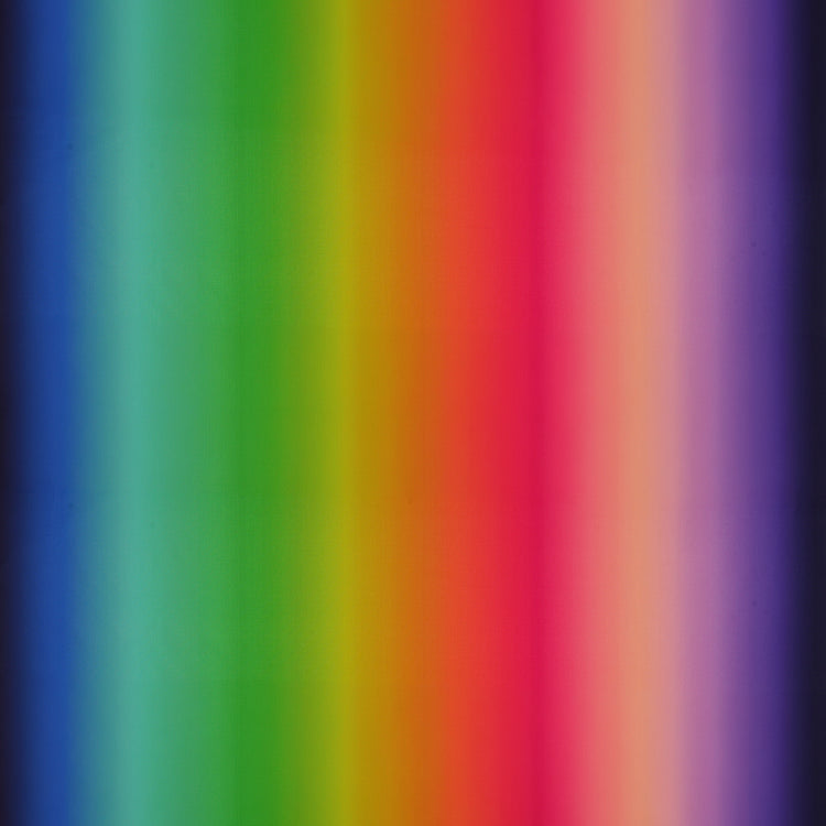 Bright Rainbow Ombre fabric with vibrant gradients of blue, turquoise, green, yellow, orange, pink, and purple.
