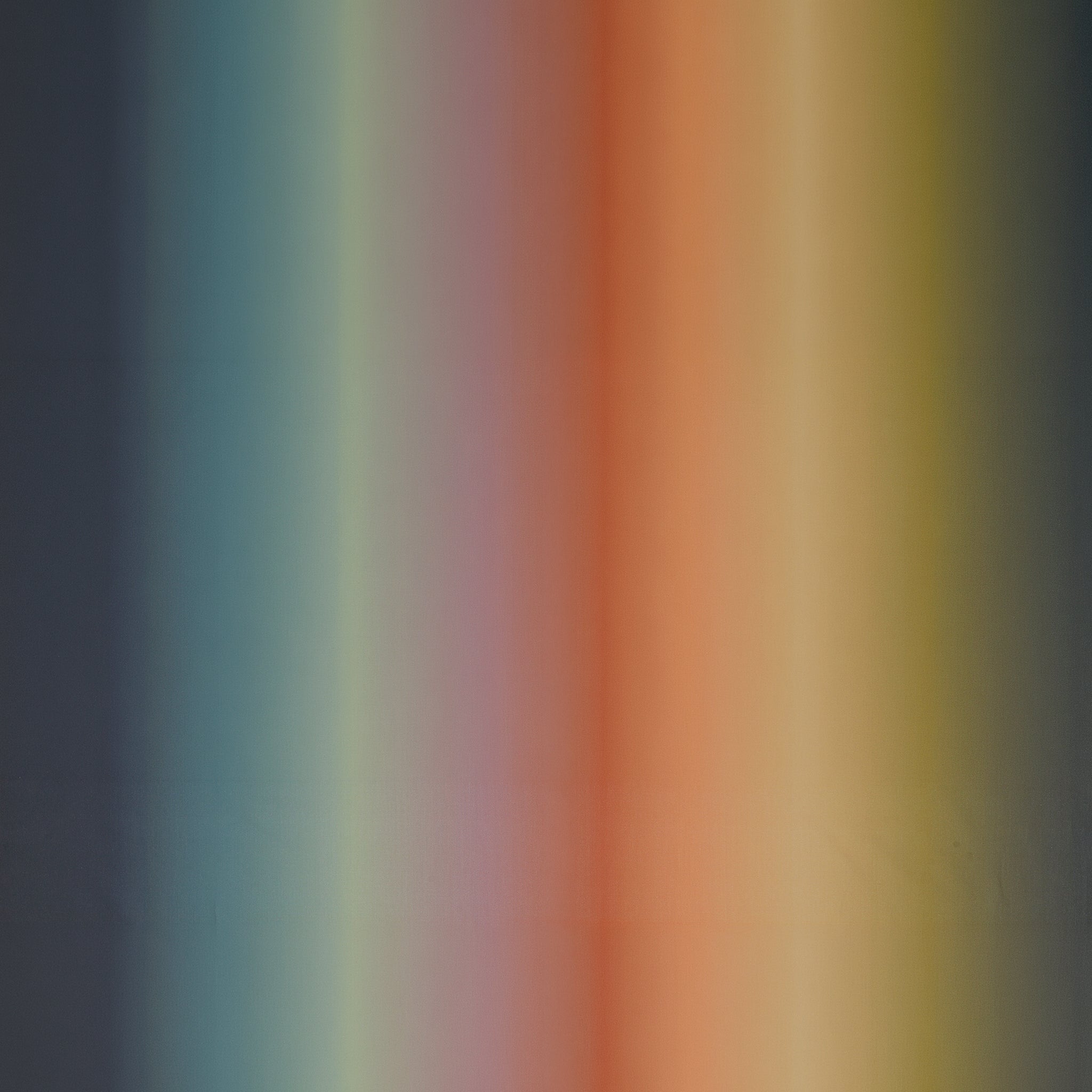 Shades of Sky Ombre fabric with soft gradients of navy, teal, sage green, lavender, coral, peach, and golden yellow.