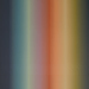 Shades of Sky Ombre fabric with soft gradients of navy, teal, sage green, lavender, coral, peach, and golden yellow.