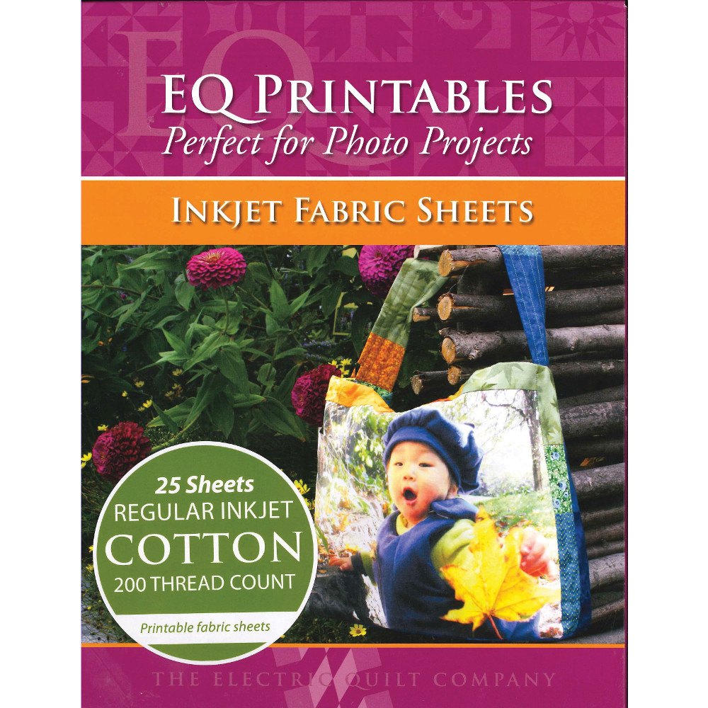 Printables Regular Cotton Fabric Sheets, 25 Pack image # 42949