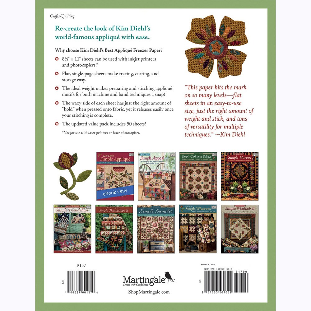 Kim Diehl's Best Applique Freezer Paper image # 102830