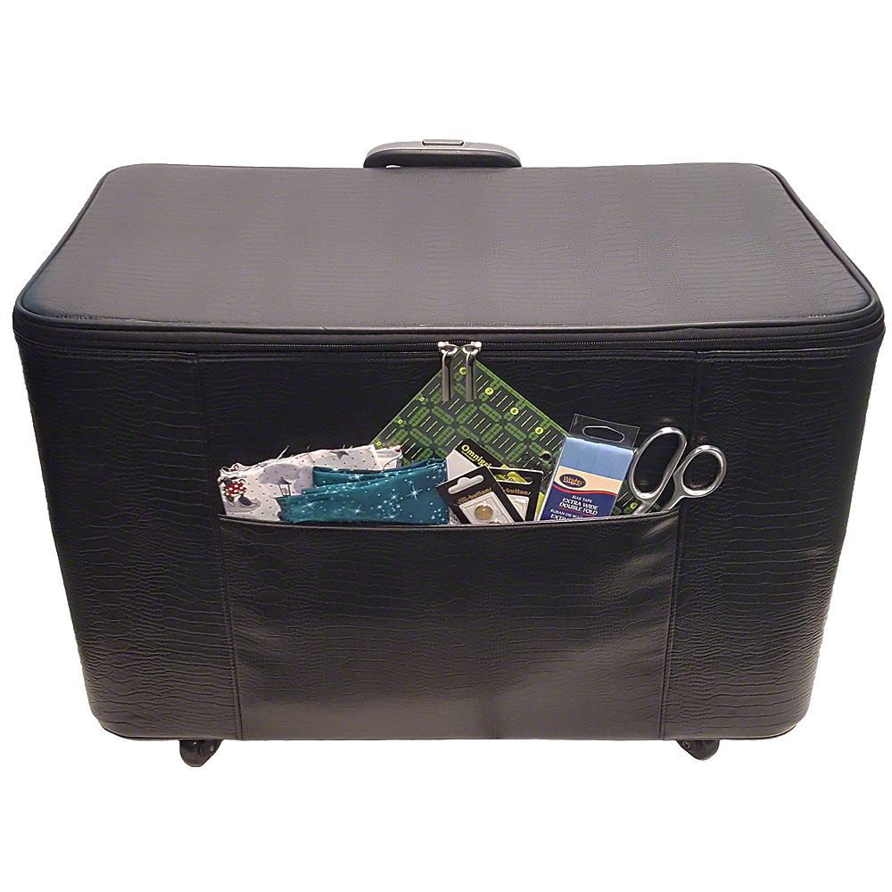 24in Wheeled Sewing Machine Hard Case - Black image # 39487