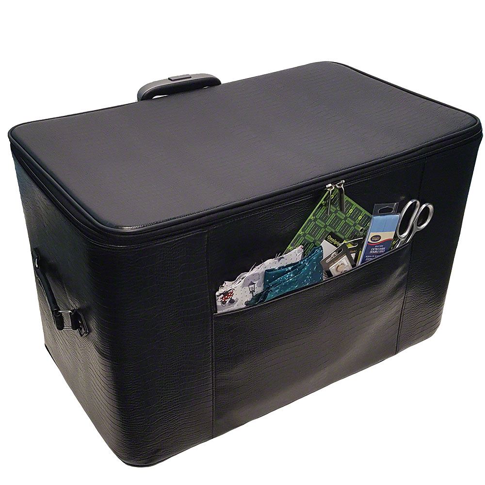 24in Wheeled Sewing Machine Hard Case - Black image # 39485