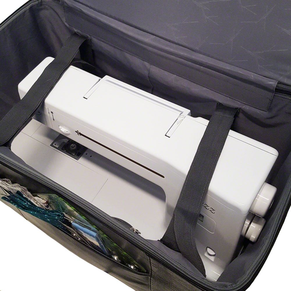 24in Wheeled Sewing Machine Hard Case - Black image # 39489
