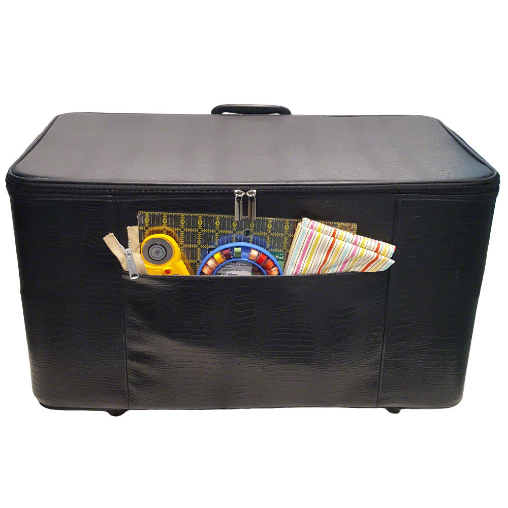 27in Wheeled Sewing Machine Hard Case - Black image # 121415