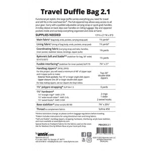 Travel Duffle Bag 2.1 Pattern image # 105037