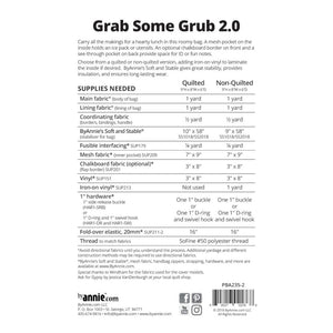 Grab Some Grub 2.0 Pattern image # 48775
