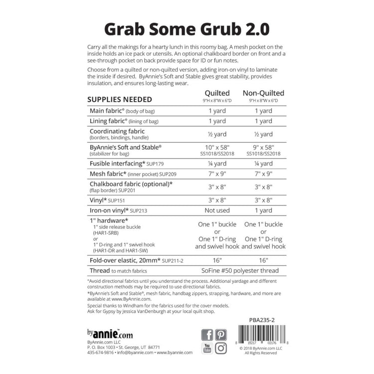 Grab Some Grub 2.0 Pattern image # 48775