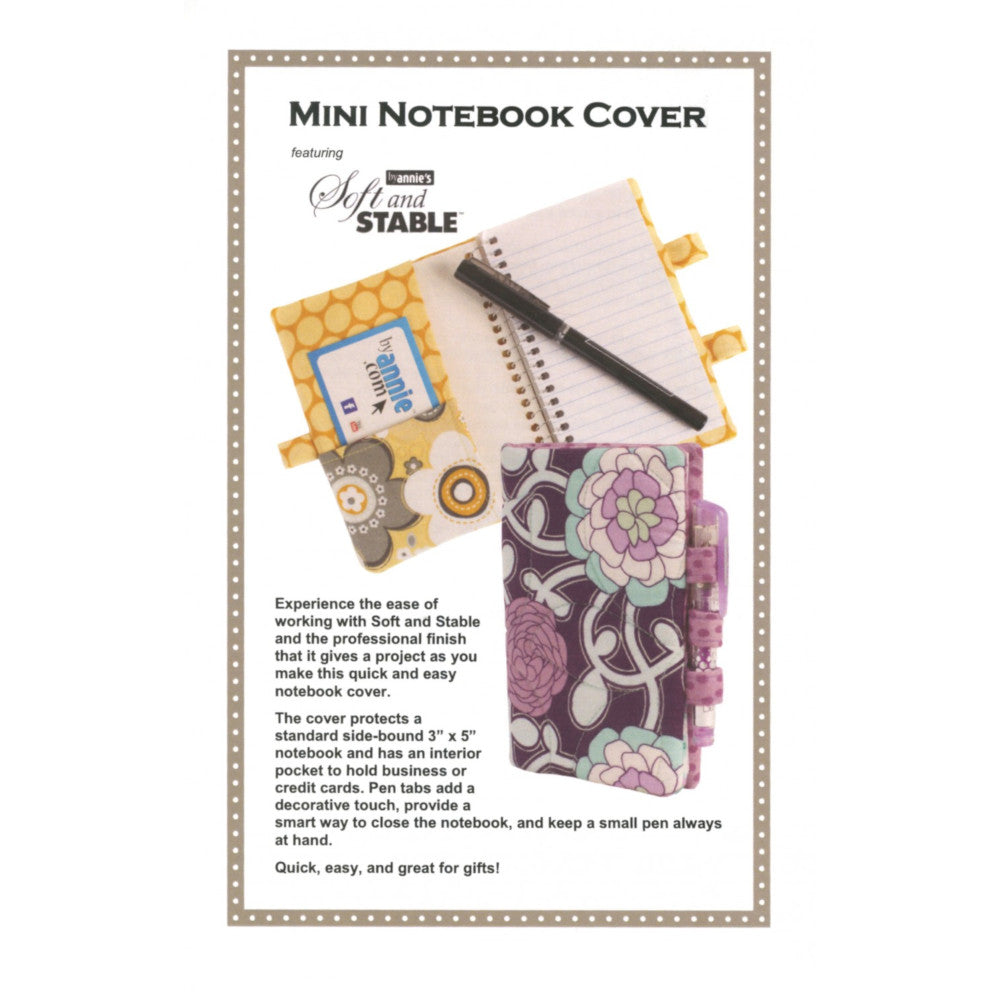 Mini Notebook Cover Pattern