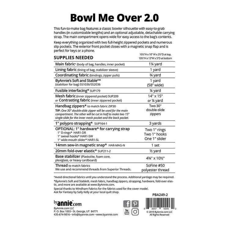 Bowl Me Over Pattern 2.0 image # 77876