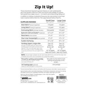 Zip It Up! Pattern image # 48829