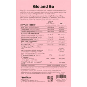 Glo and Go Essentials Wrap and Bag Pattern image # 48791