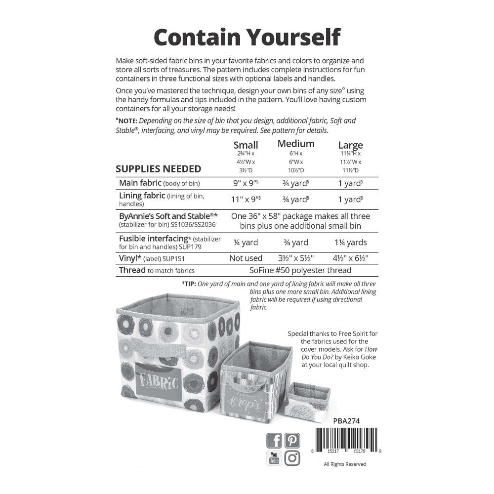 Contain Yourself Pattern image # 44361