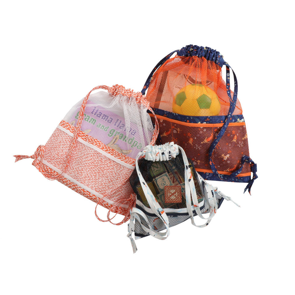 Meshing Around Drawstring Backpacks Pattern