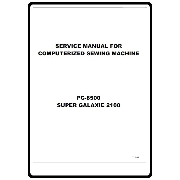 Service Manual, Brother PC8500 image # 13340