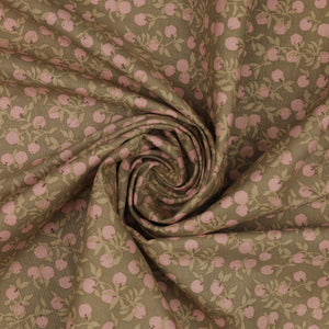 Primrose & Parsley Fabric Collection - Apples Dark Sage: swirled PCPR2683