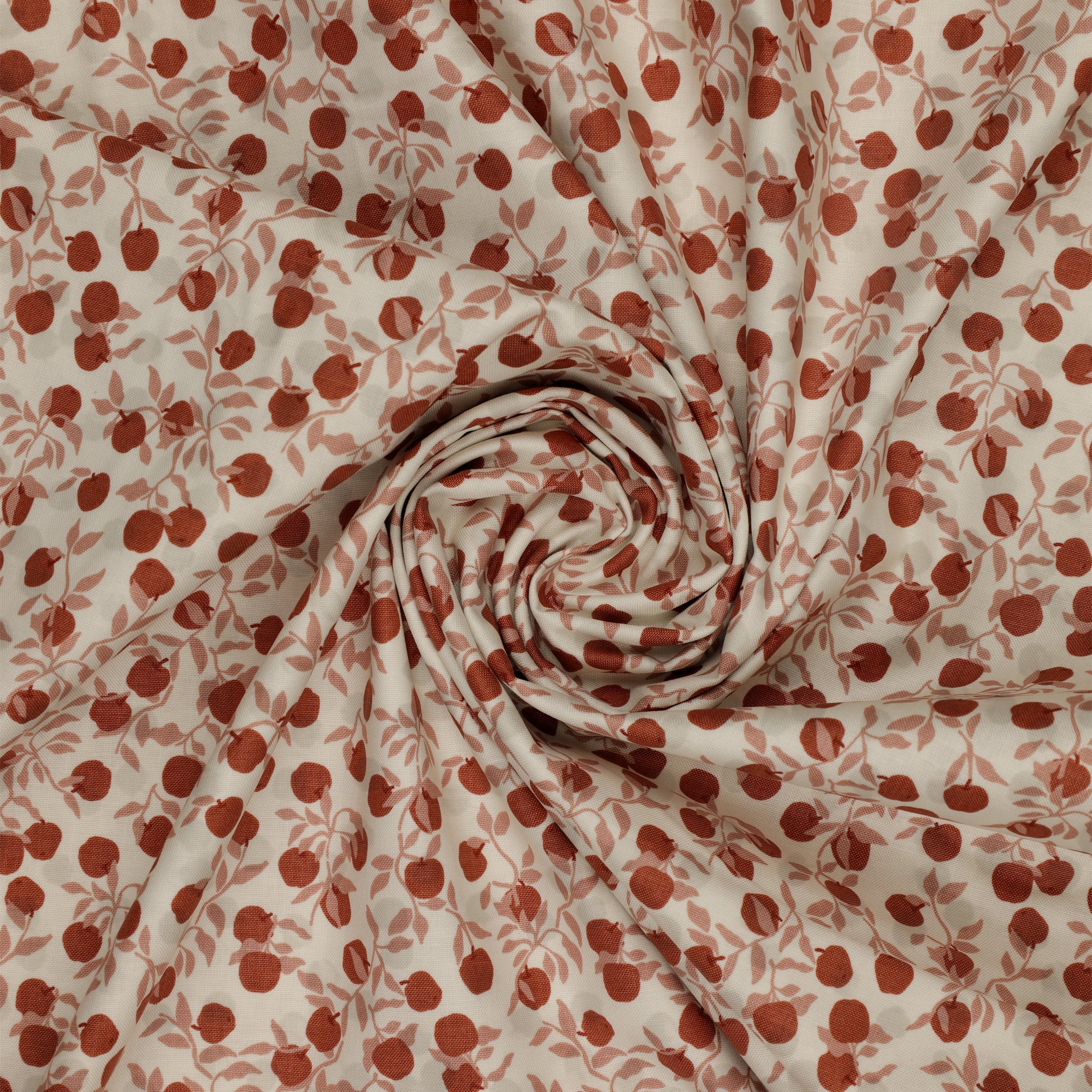 Primrose & Parsley Fabric Collection - Apples Natural: swirled PCPR26832