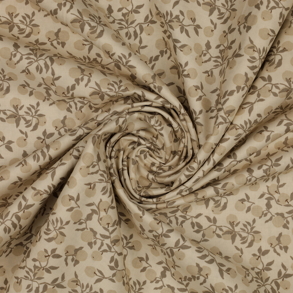 Primrose & Parsley Fabric Collection - Apples Light Sage: swirled PCPR26833