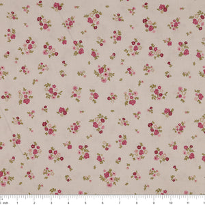 Primrose & Parsley Fabric Collection - Briar Rose Blush: with ruler for scale PCPR26834