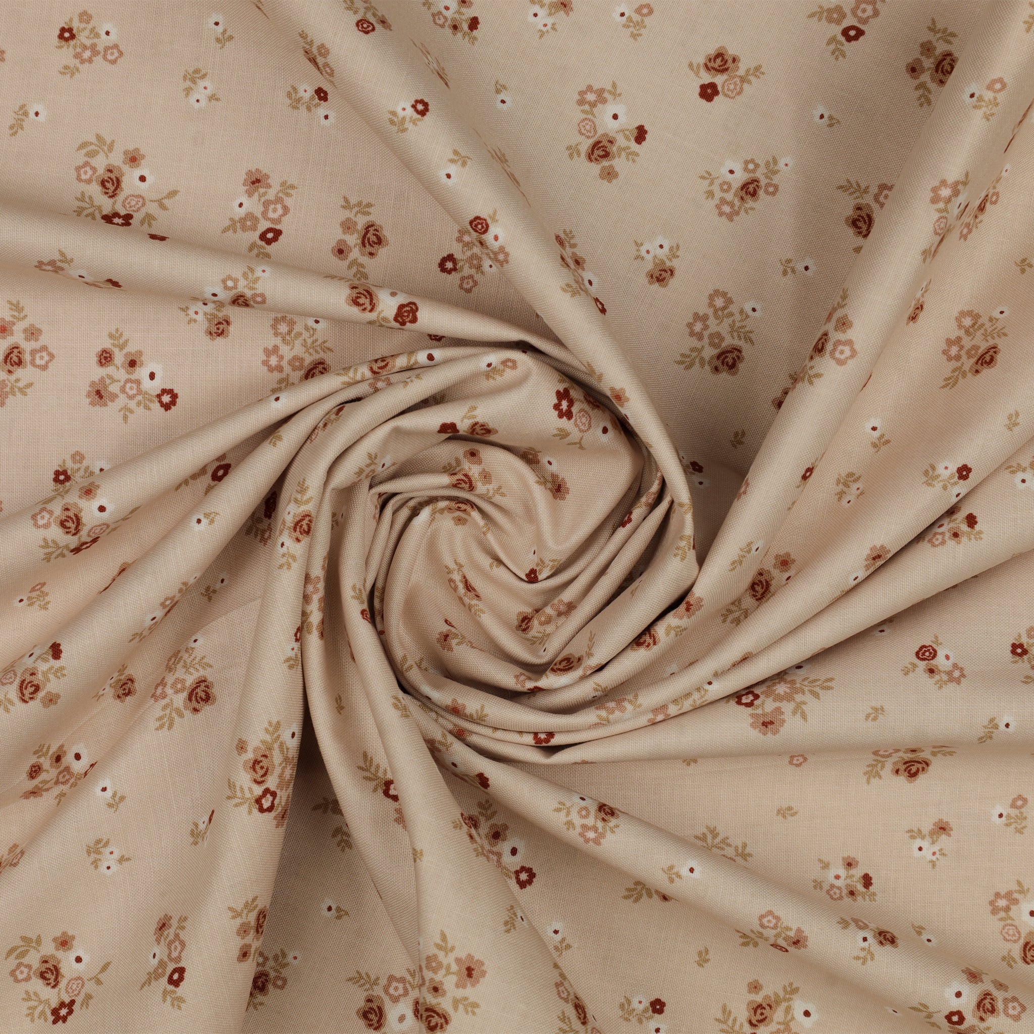 Primrose & Parsley Fabric Collection - Briar Rose Beige: swirled PCPR26836