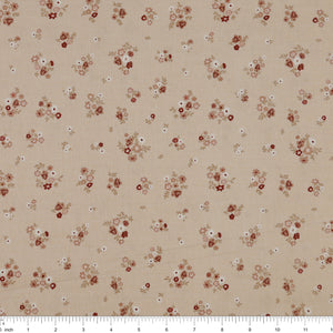 Primrose & Parsley Fabric Collection - Briar Rose Beige: with ruler for scale PCPR26836