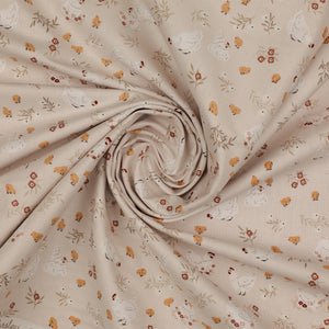 Primrose & Parsley Fabric Collection - Nesting Beige: swirled PCPR26837
