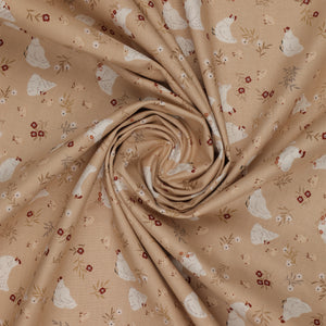 Primrose & Parsley Fabric Collection - Nesting Carmel: swirled PCPR26838