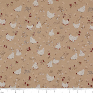 Primrose & Parsley Fabric Collection - Nesting Carmel: with ruler for scale PCPR26838