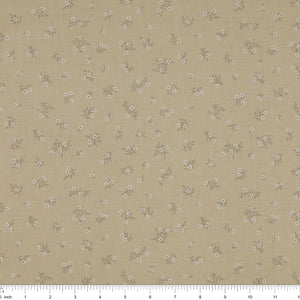 Primrose & Parsley Fabric Collection - Meadow Sprigs Sage: wth ruler for scale PCPR26840