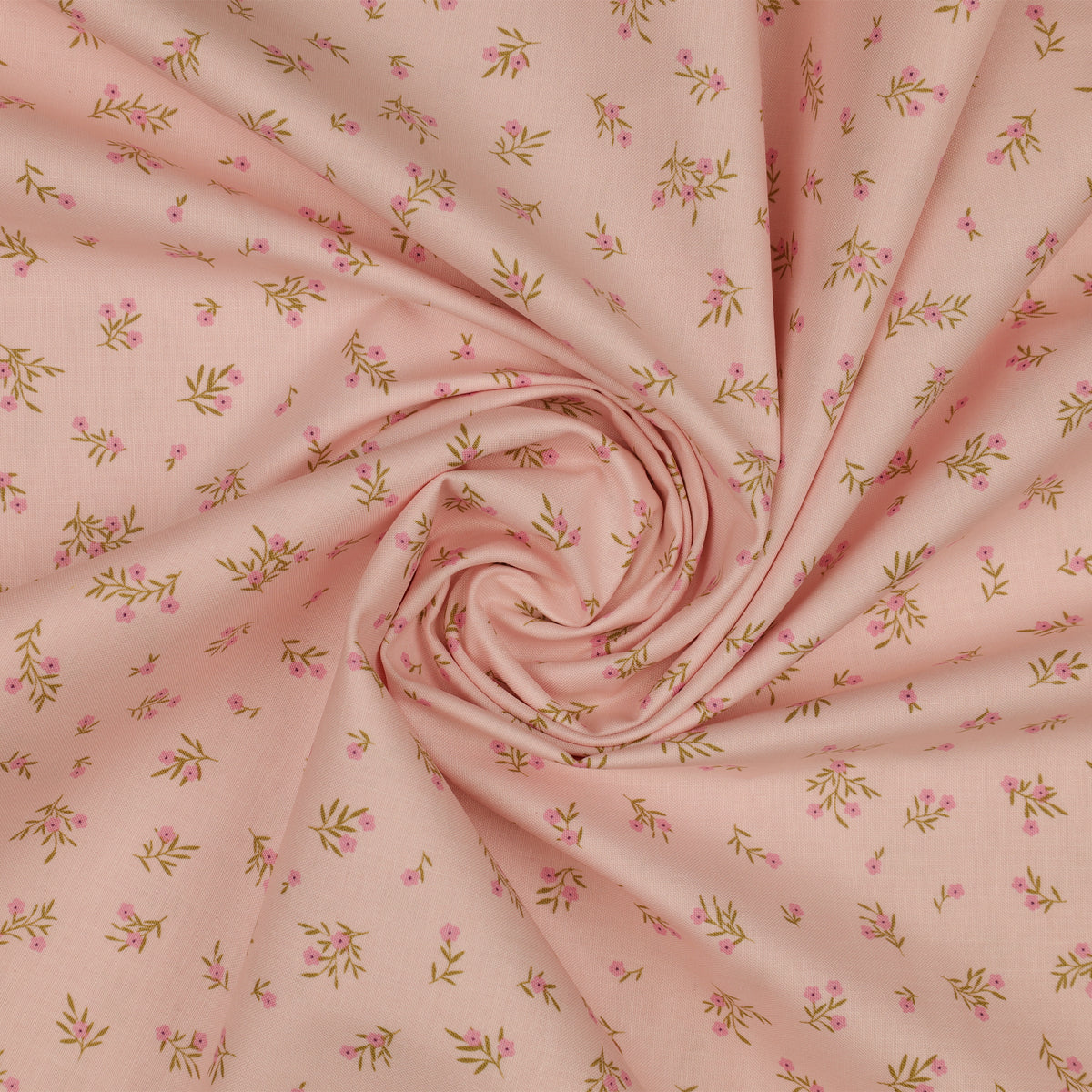 Primrose & Parsley Fabric Collection - Meadow Sprigs Rose: swirled PCPR26842
