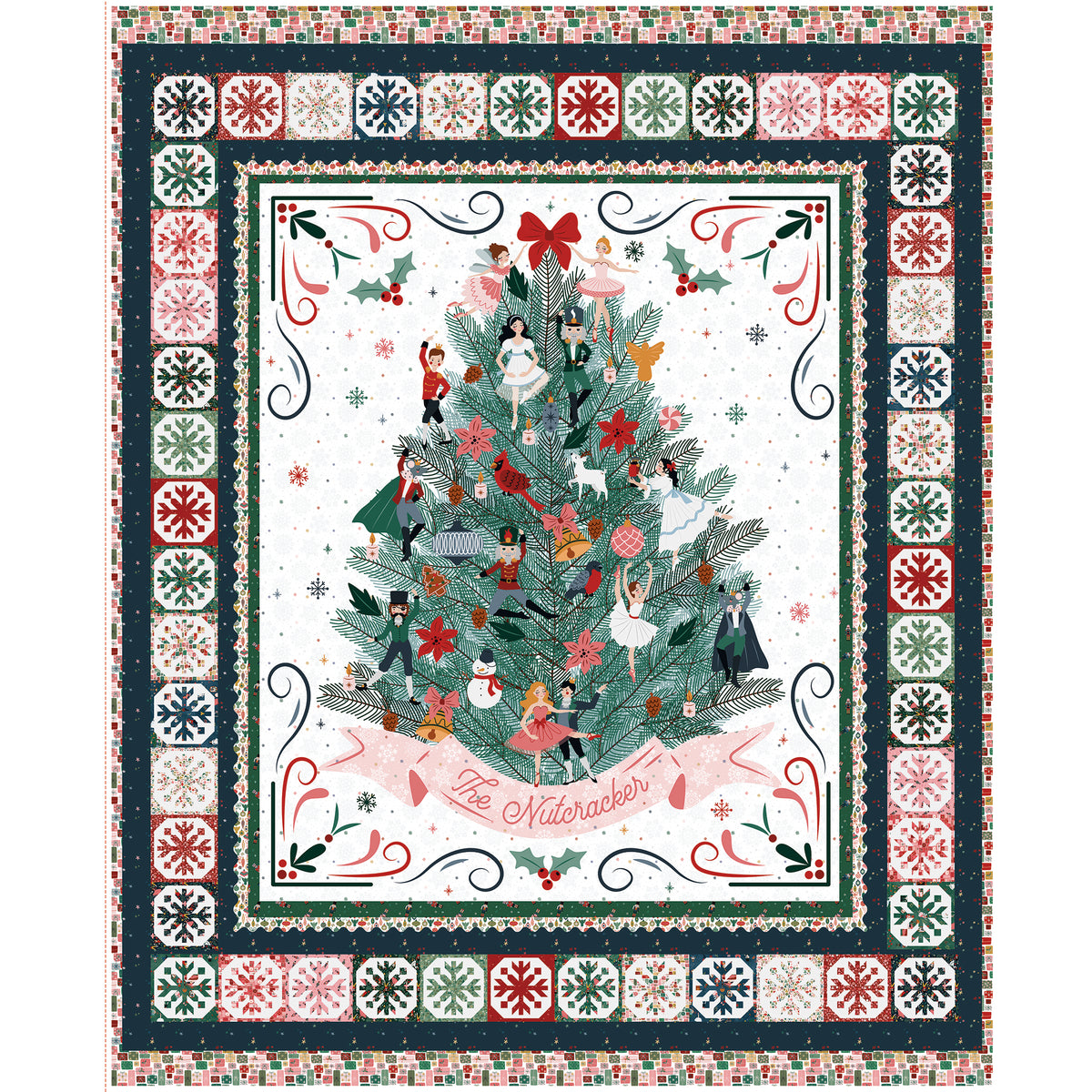 Nutcracker Tradition Fabric Collection - Decorate the Tree Panel