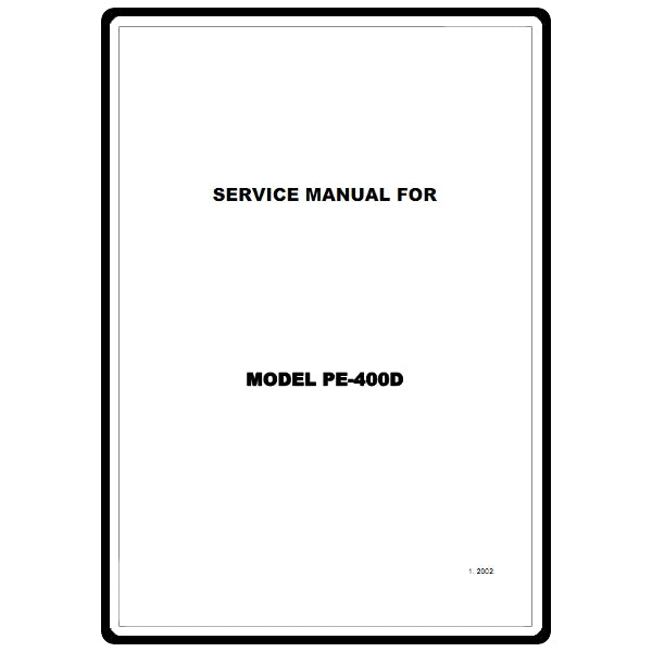 Service Manual, Brother PE400D image # 22157