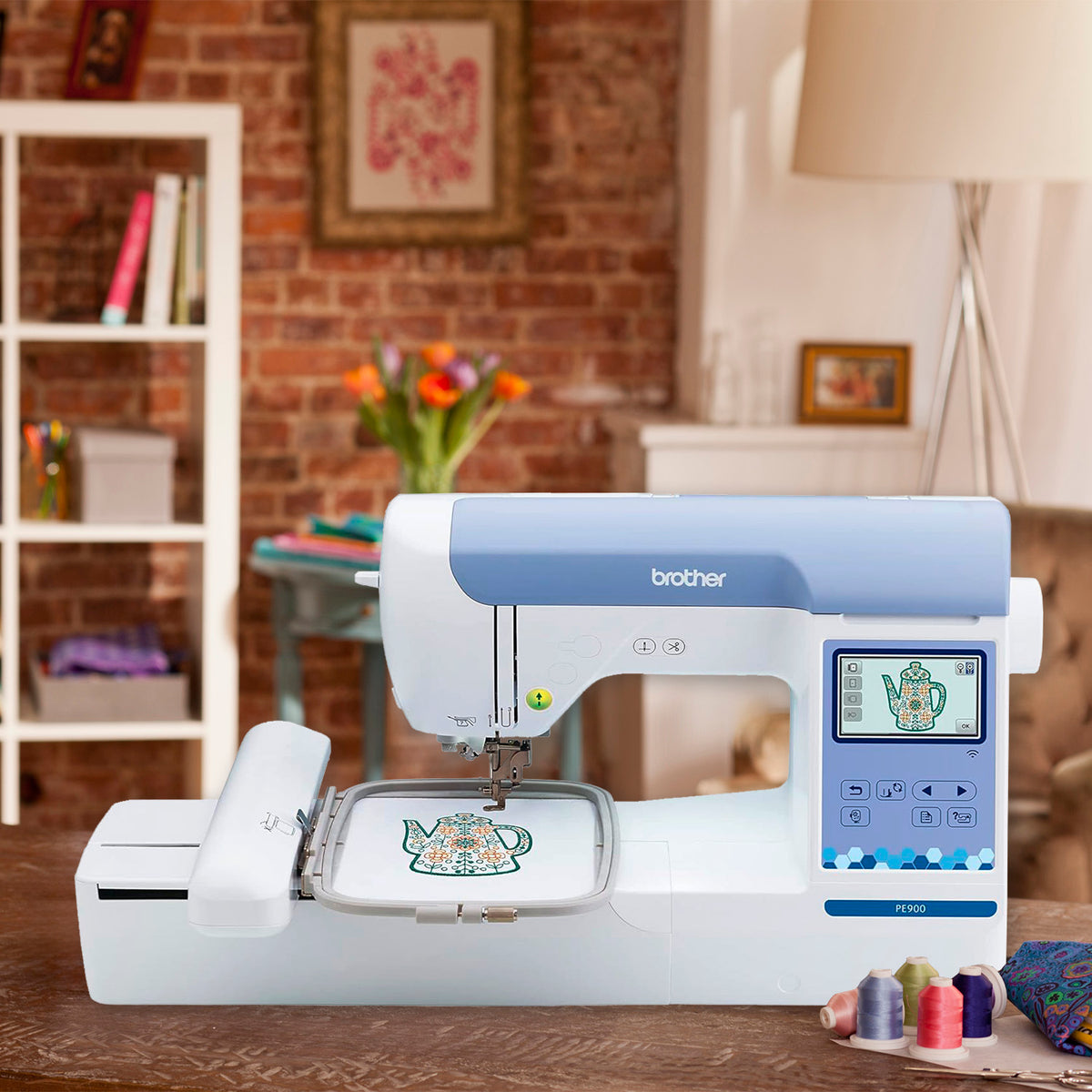 Repositional Embroidery Brother PE900 Embroidery Machine w/ FREE Repositionable 5