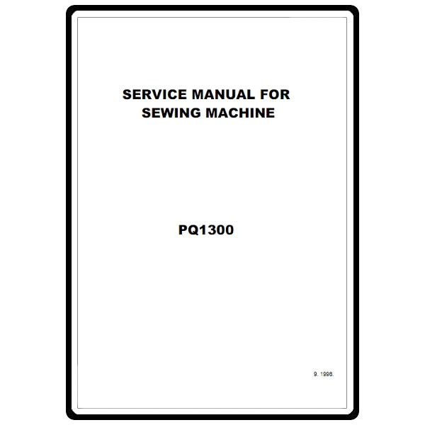 Service Manual, Brother PQ1300 image # 22163