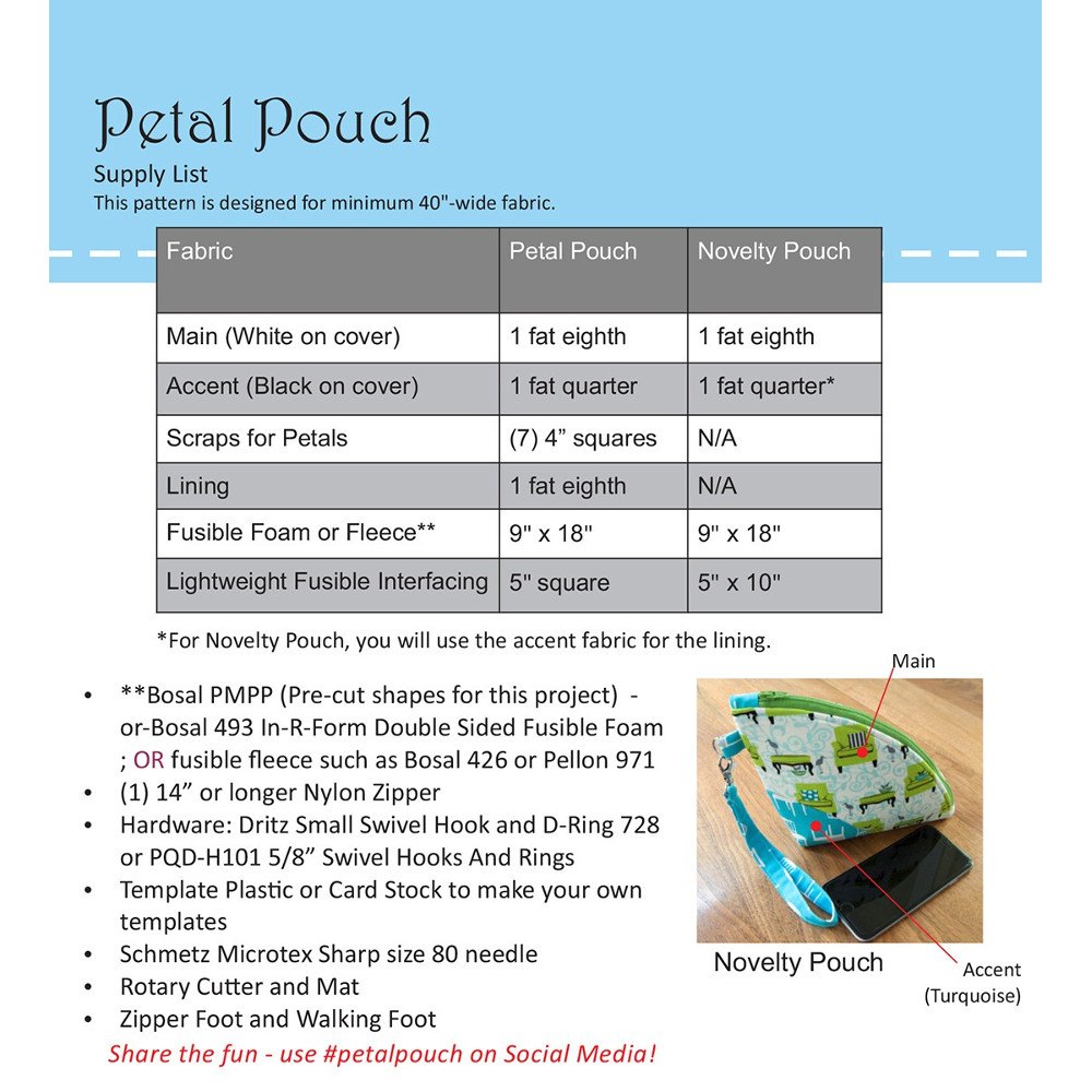 Petal Pouch Pattern image # 43800