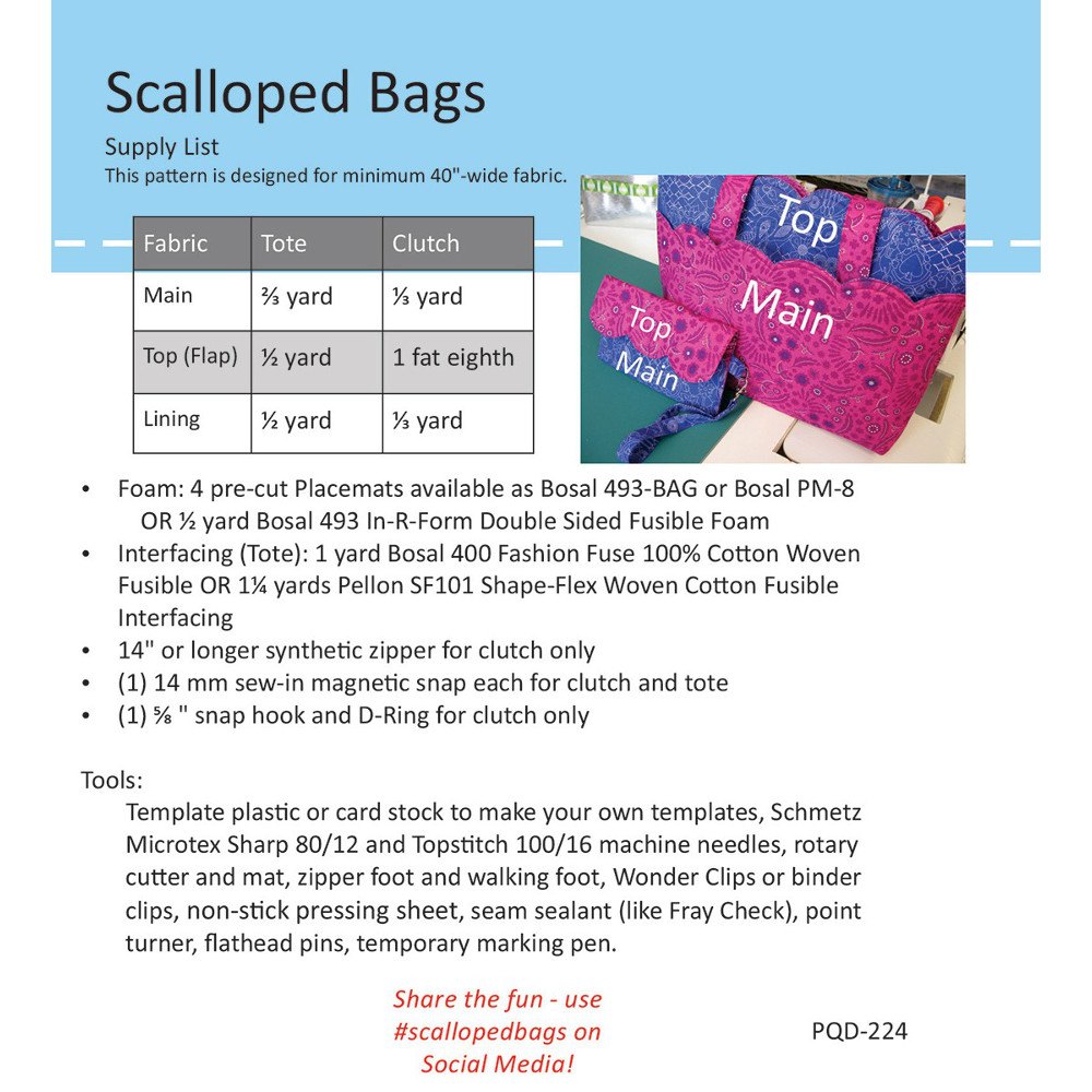 Scalloped Bag Pattern image # 43777
