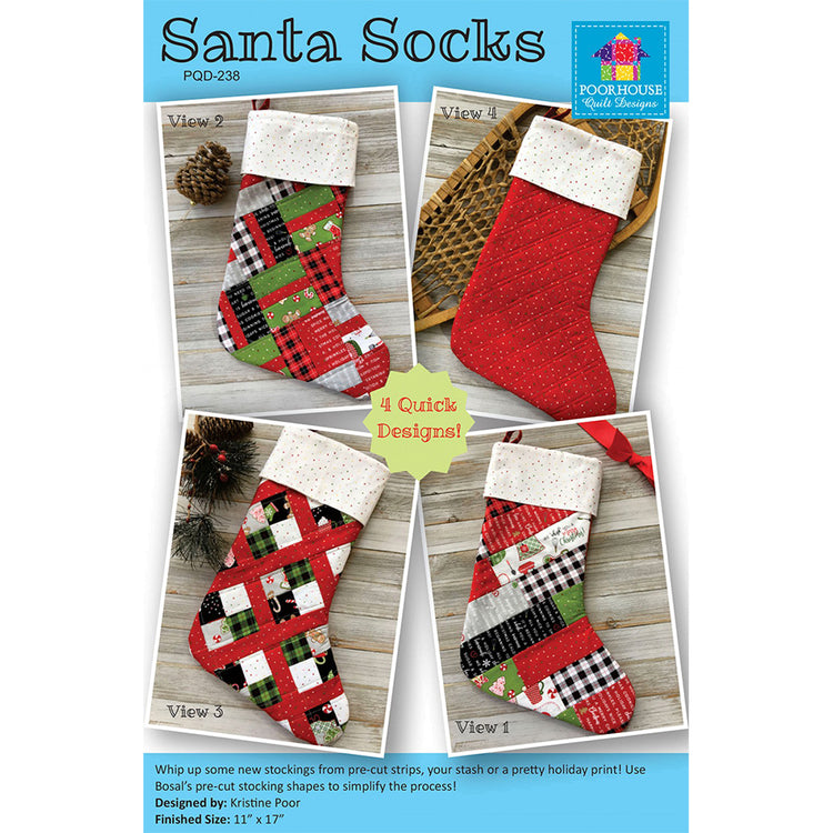 Santa Socks Pattern image # 66229