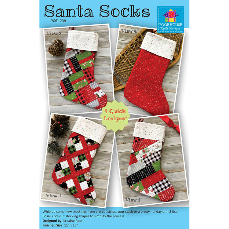 Santa Socks Pattern