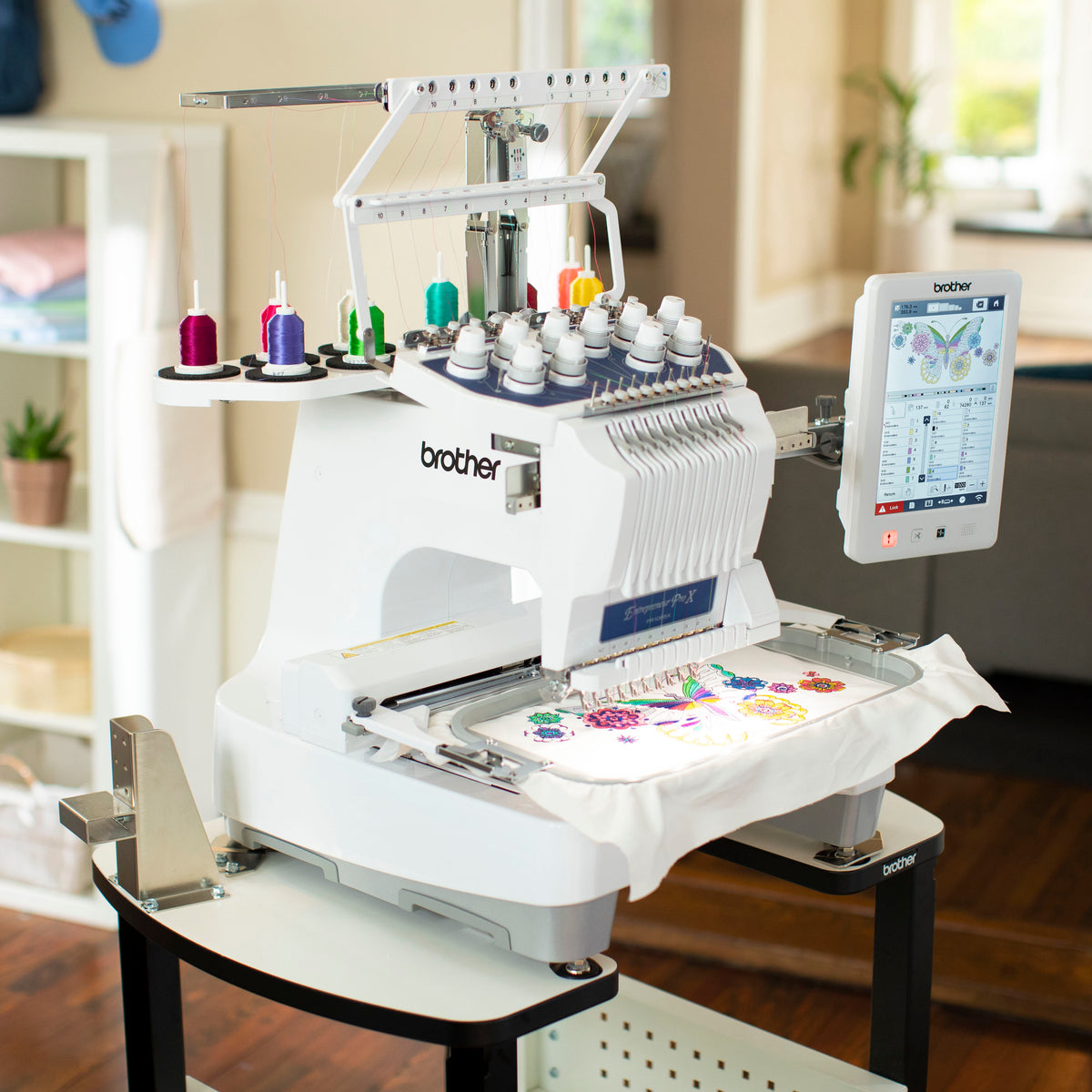 Brother Machine Drawing Brother Entrepreneur Pro X 10-Needle Embroidery Machine