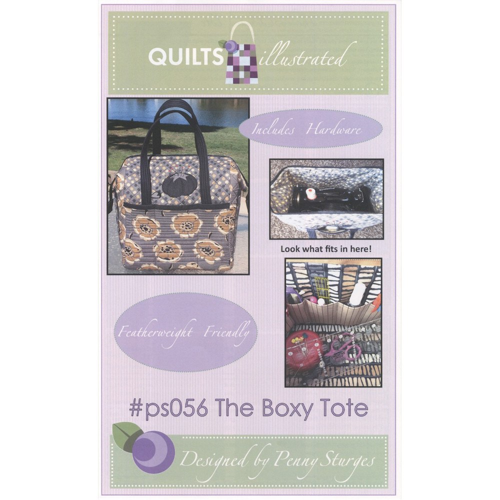 Paper Bag Box Pattern Boxy Tote Bag Pattern